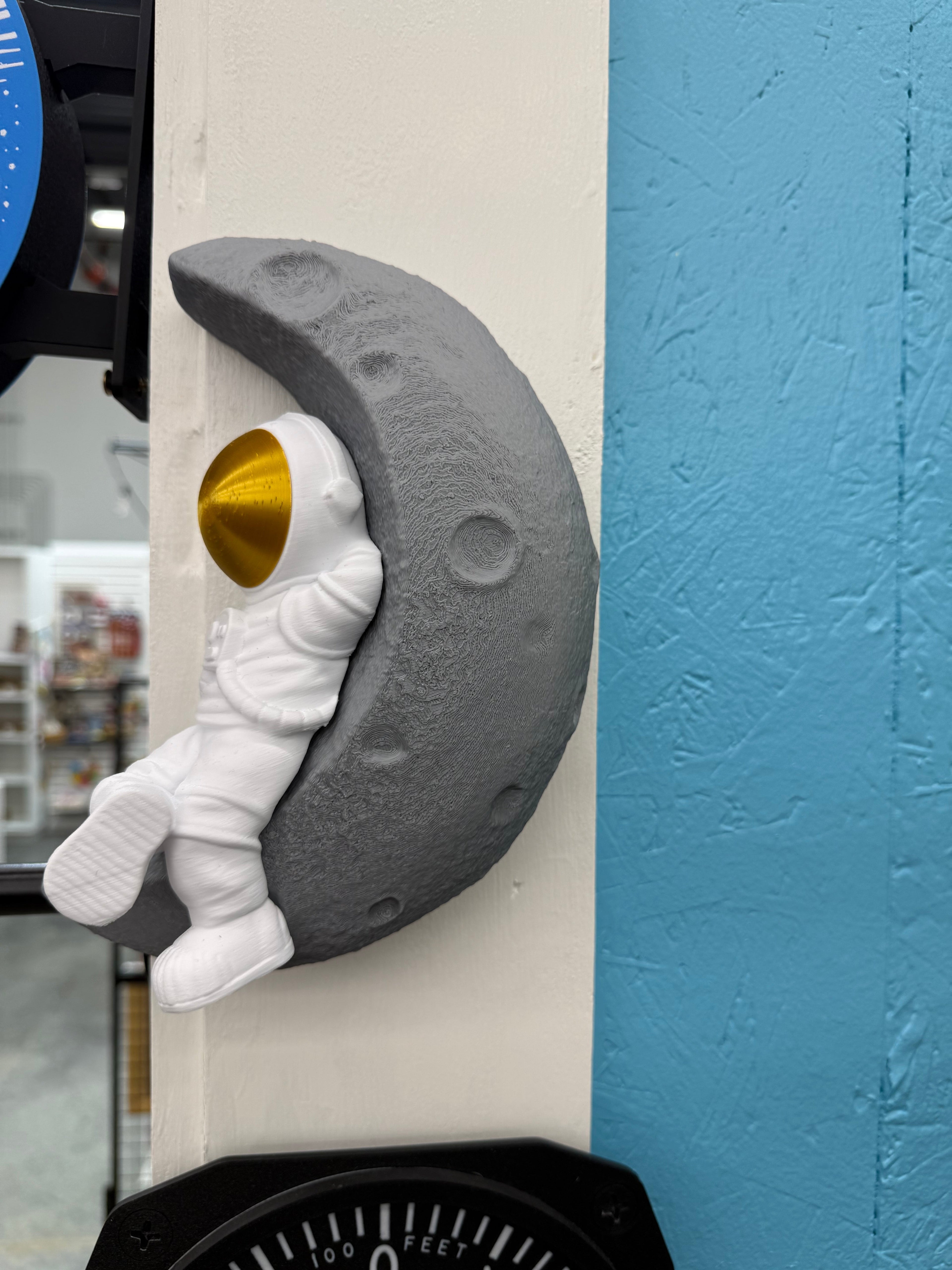 Astronaut Moon Wall Art