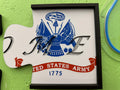 Custom Monogram U.S. Army Wall Art-Right Side Puzzle Piece