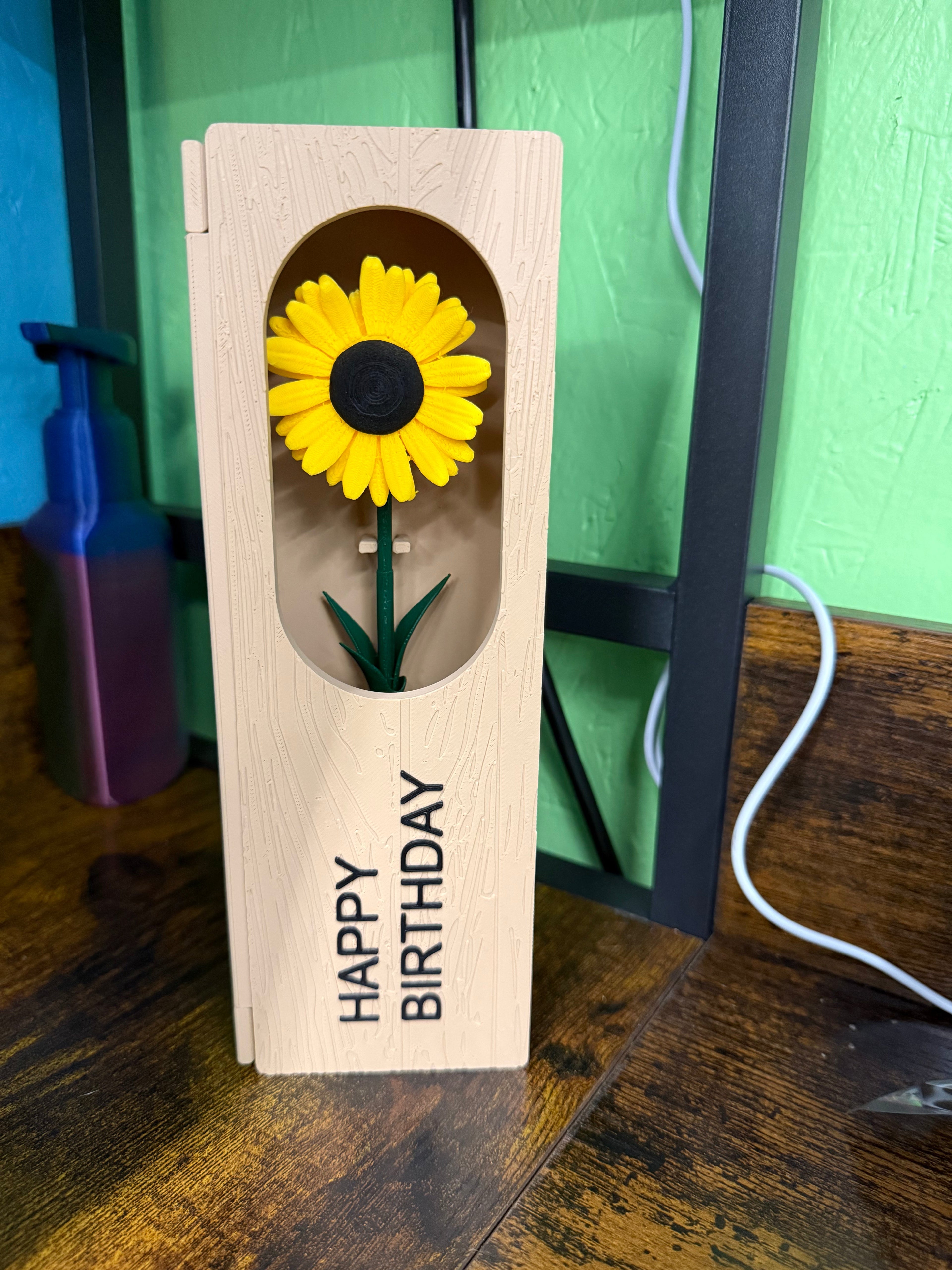 Happy Birthday Sunflower Gift Box