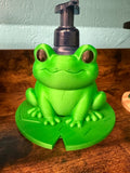Frog on Lily Pad Soap Dispenser Holder