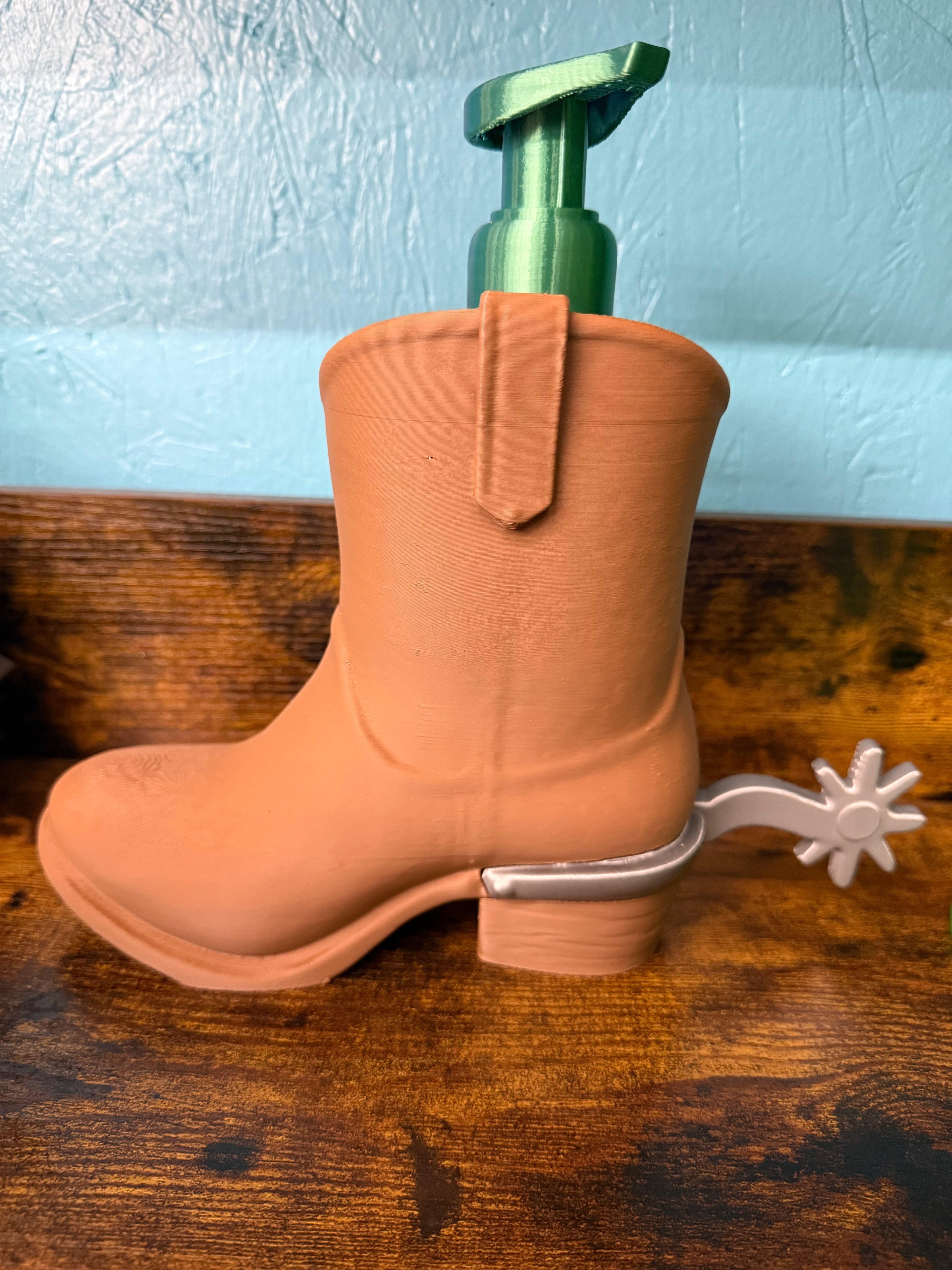 Cowboy Boot Soap Dispenser Holder
